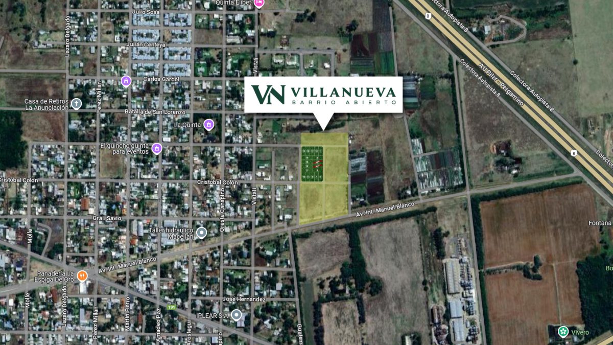 Villanueva Barrio Abierto en Google Maps